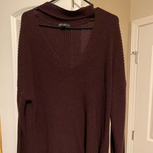 Dark purple sweater